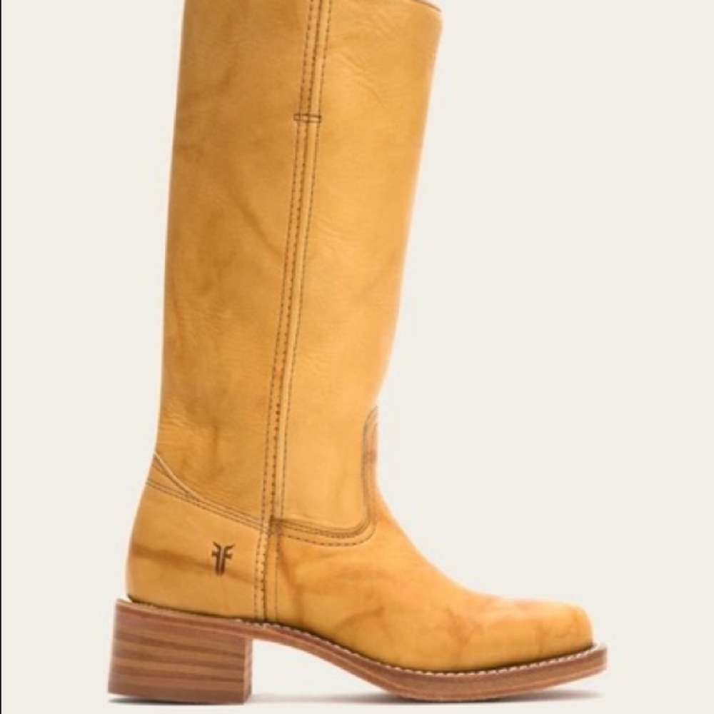 Frye Campus 14L in banana yellow